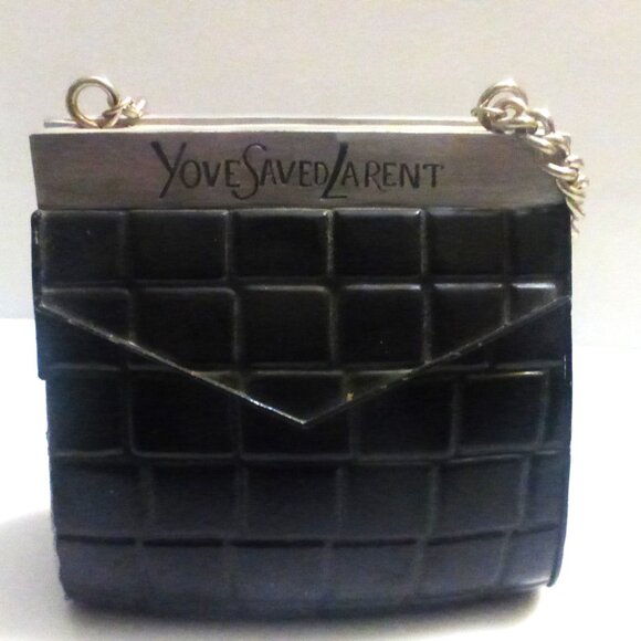 SIGNED Vintage YOVE ST. LARENT Coin PURSE BANK Vintage Coin Bank Vintage Purse - Picture 10 of 16